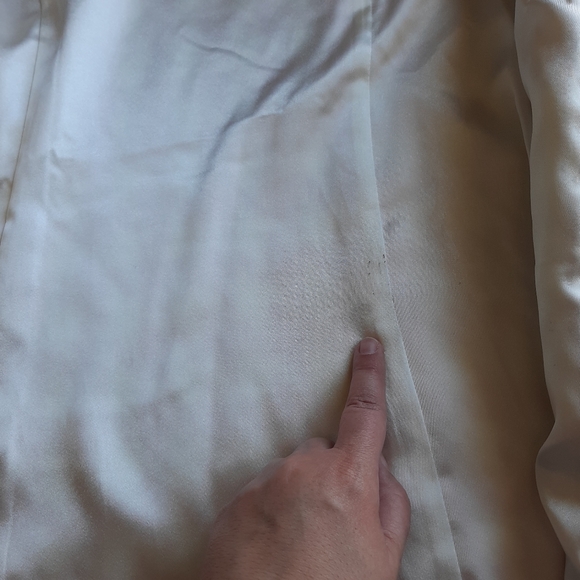 Pink and white houndstooth lined pea coat - Picture 8 of 11